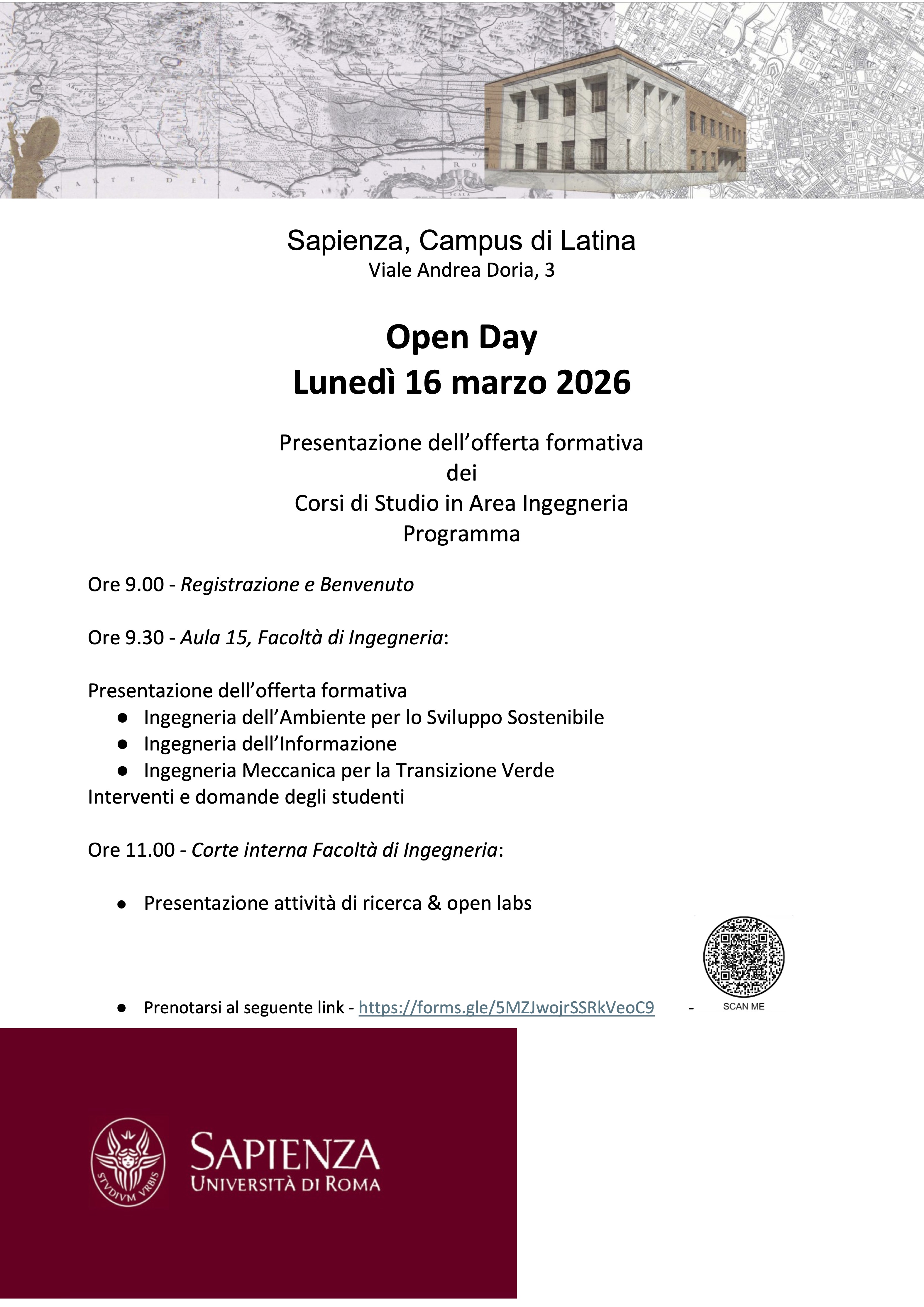 Open Day 2026 - Area Ingegneria