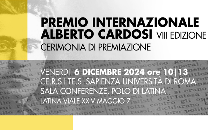 Premio Internazionale Alberto Cardosi VII Edizione Cerimonia di Premiazione